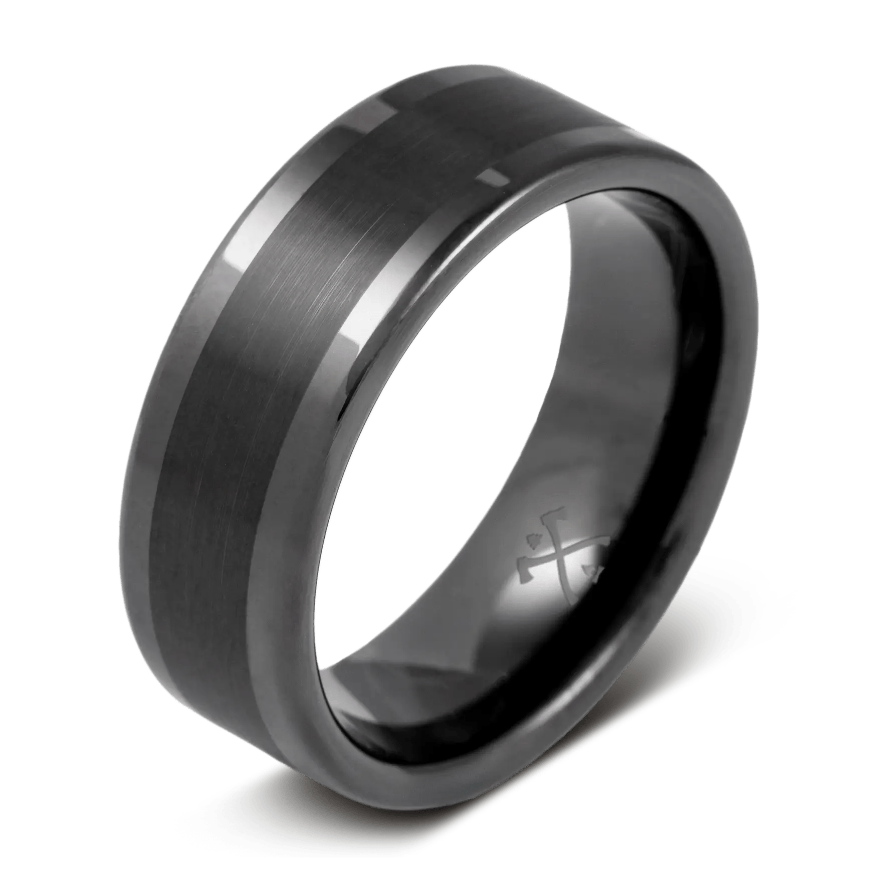 Flat Split O Ring, chrome plated.