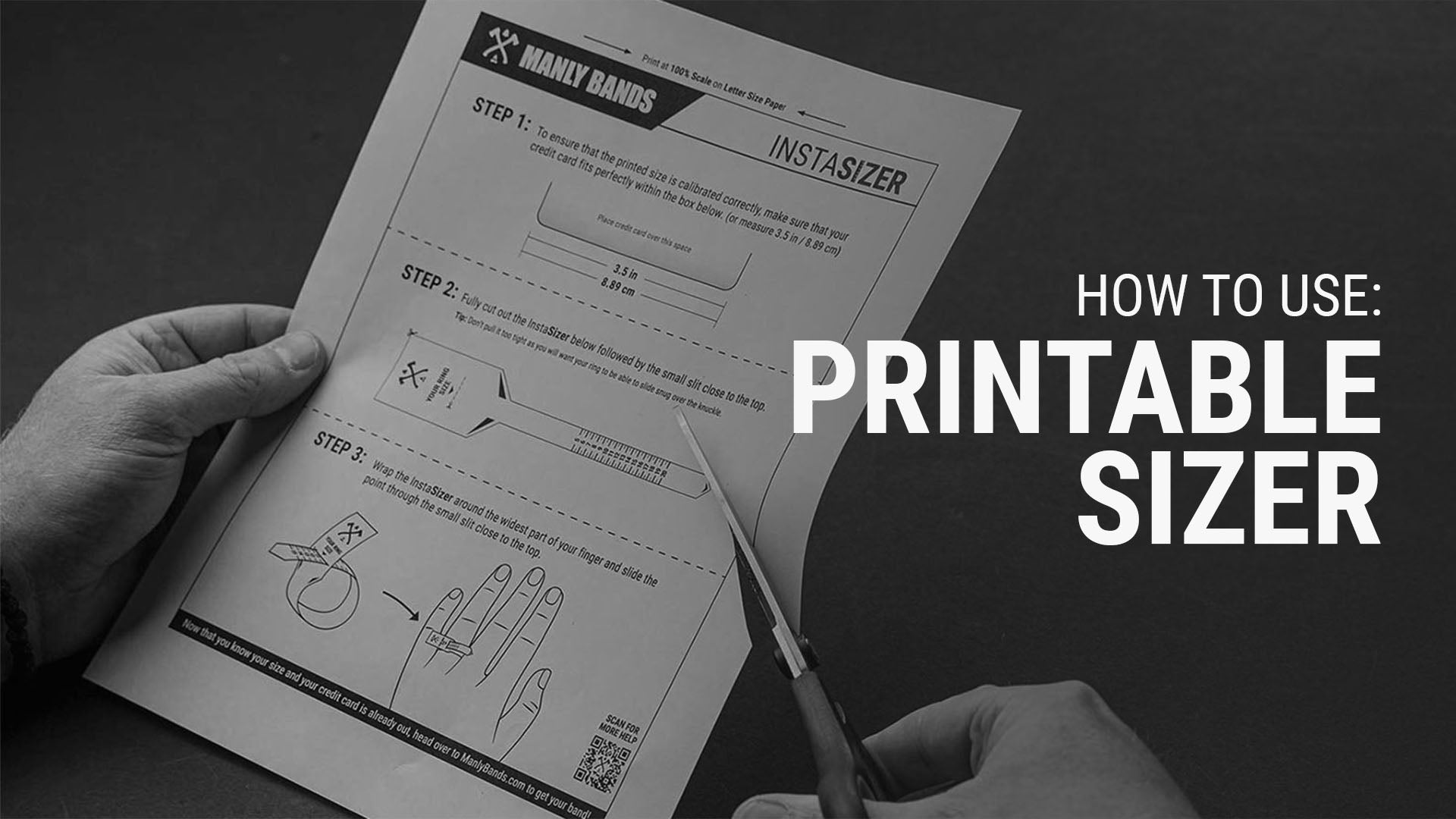 Load video: How to use the printable ring sizer.