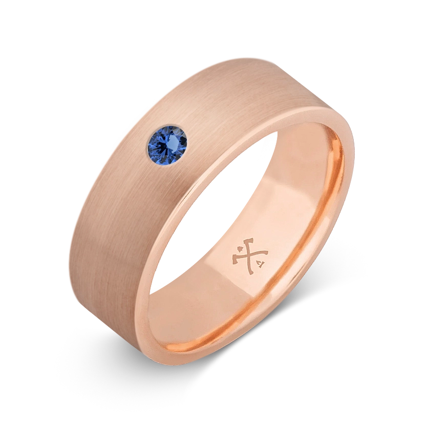 10K Rose Gold with Stone - Build Your Own Band