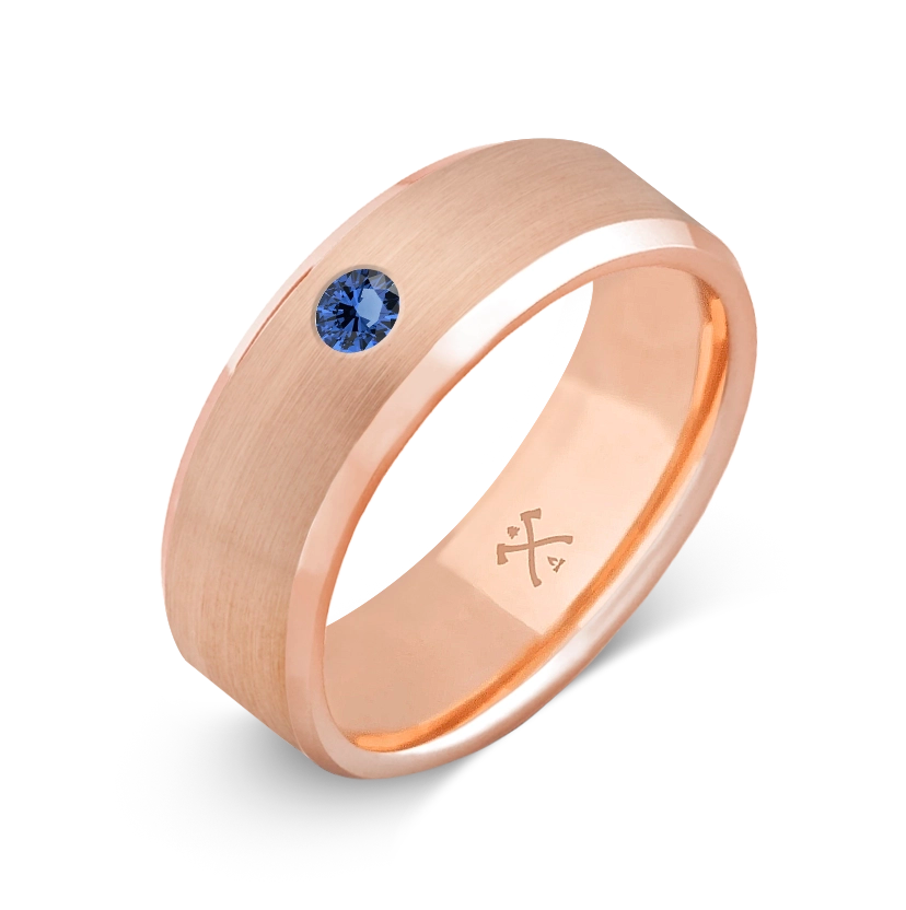 10K Rose Gold with Stone - Build Your Own Band