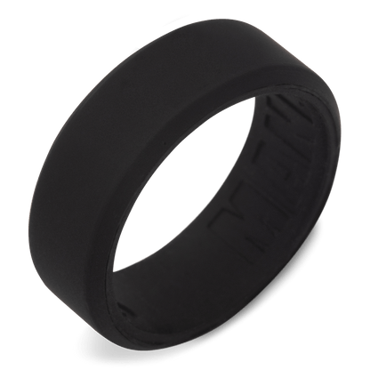 Black colored Silicone band - Men's Wedding Rings - Manly Bands