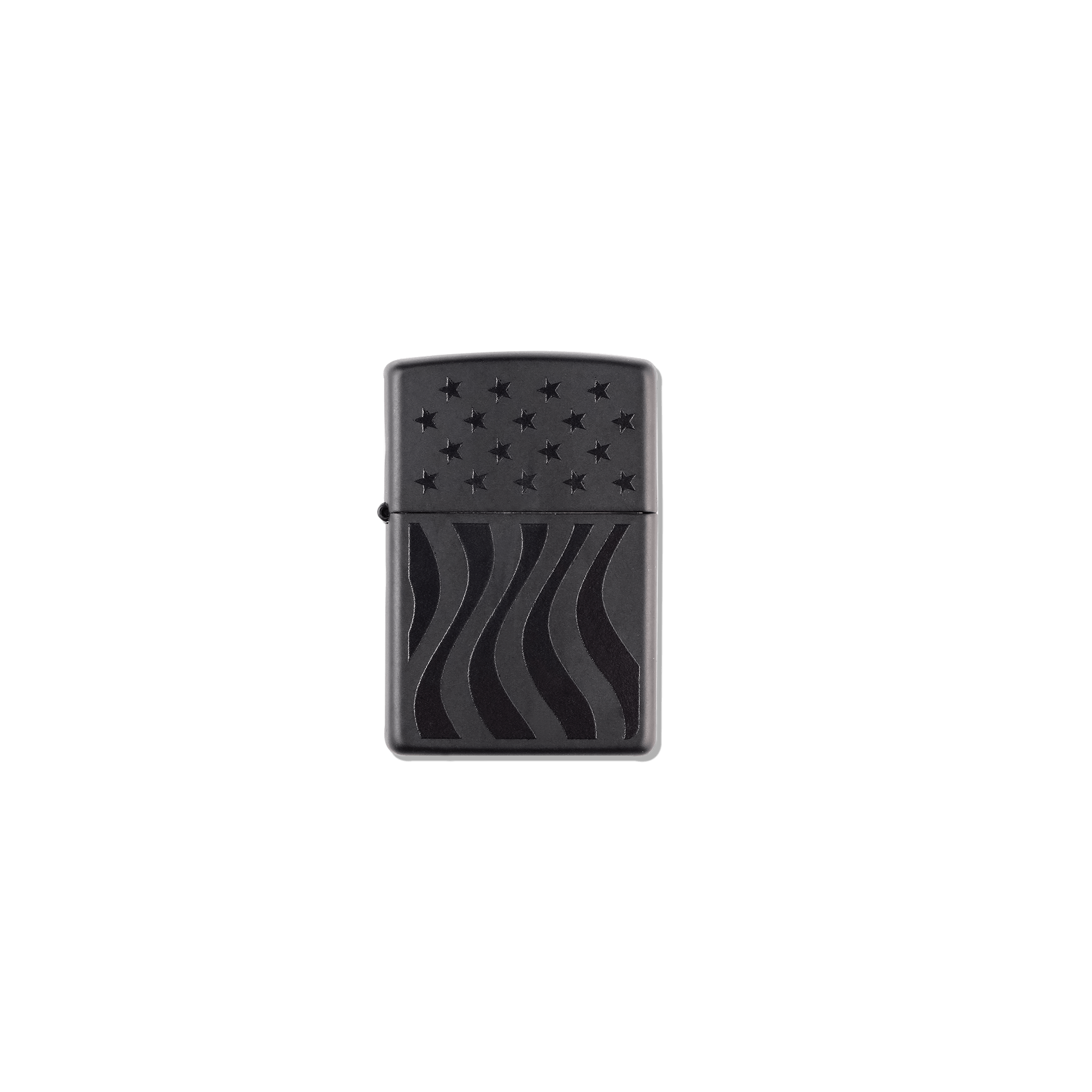 Zippo’s Classic Matte Black Lighter with Flag Design - Men's Gifts - Manly Bands