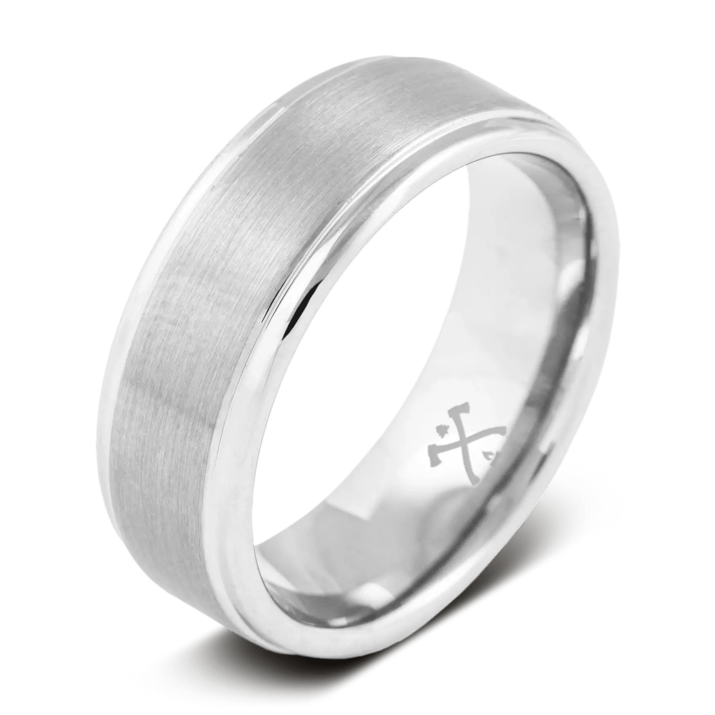 The Hero - Men's Silver Tungsten Wedding Ring | Manly Bands