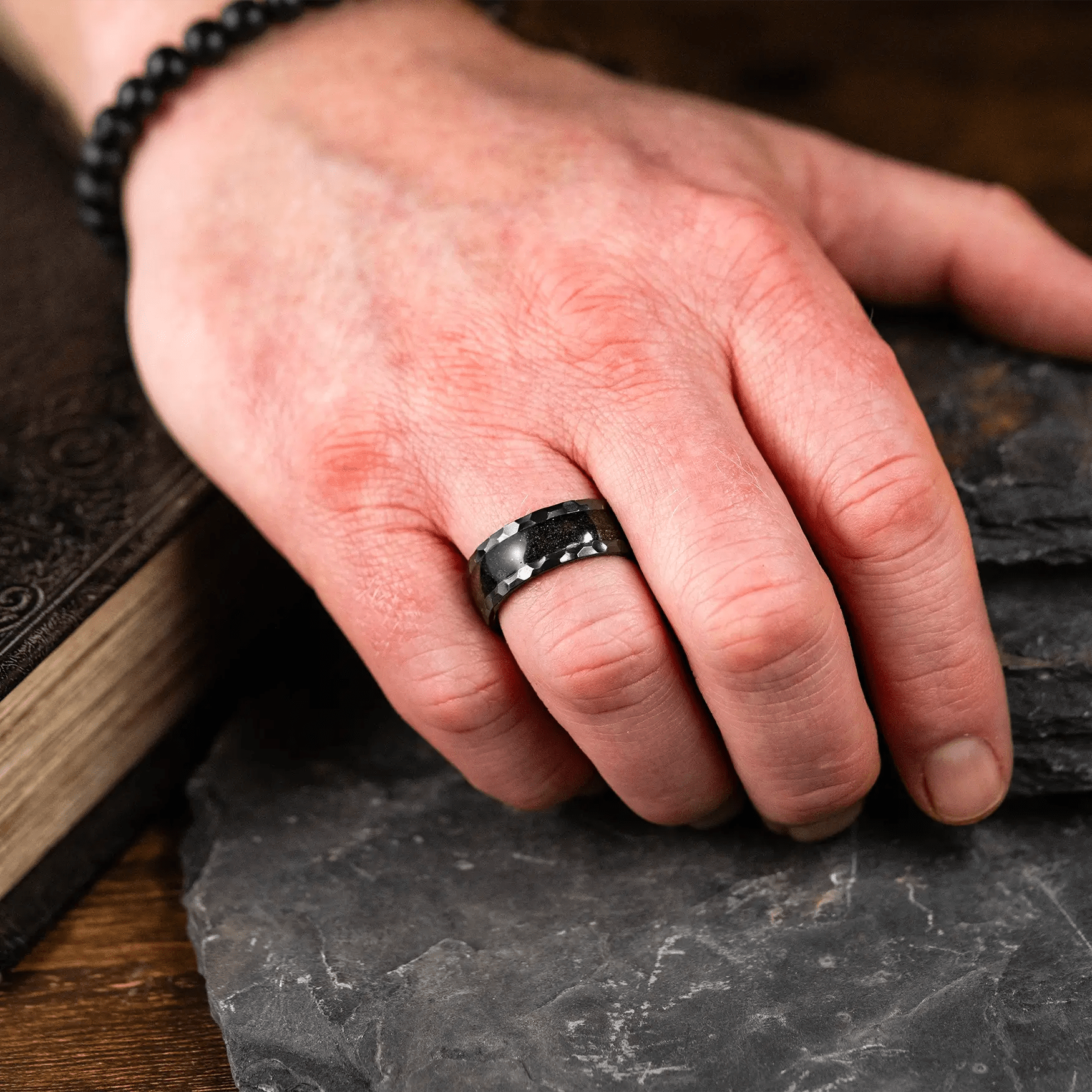 The Wrangler- Tungsten & Wood Men's Wedding Rings | Madera Bands