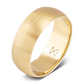 The Mr. Interesting mens gold wedding band made with yellow gold 8mm