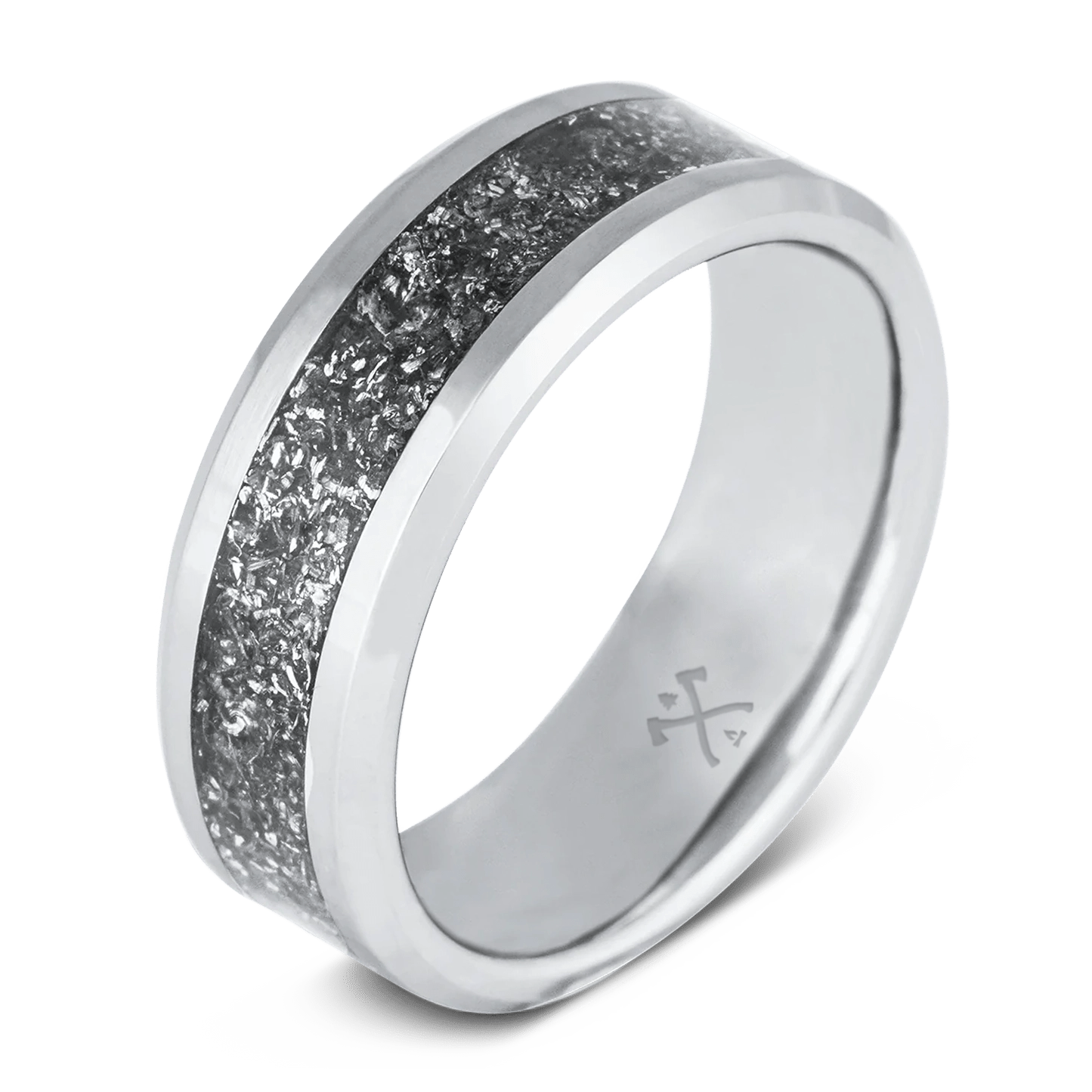 The Patton. Military ring made with tungsten and WWII Sherman tank metal