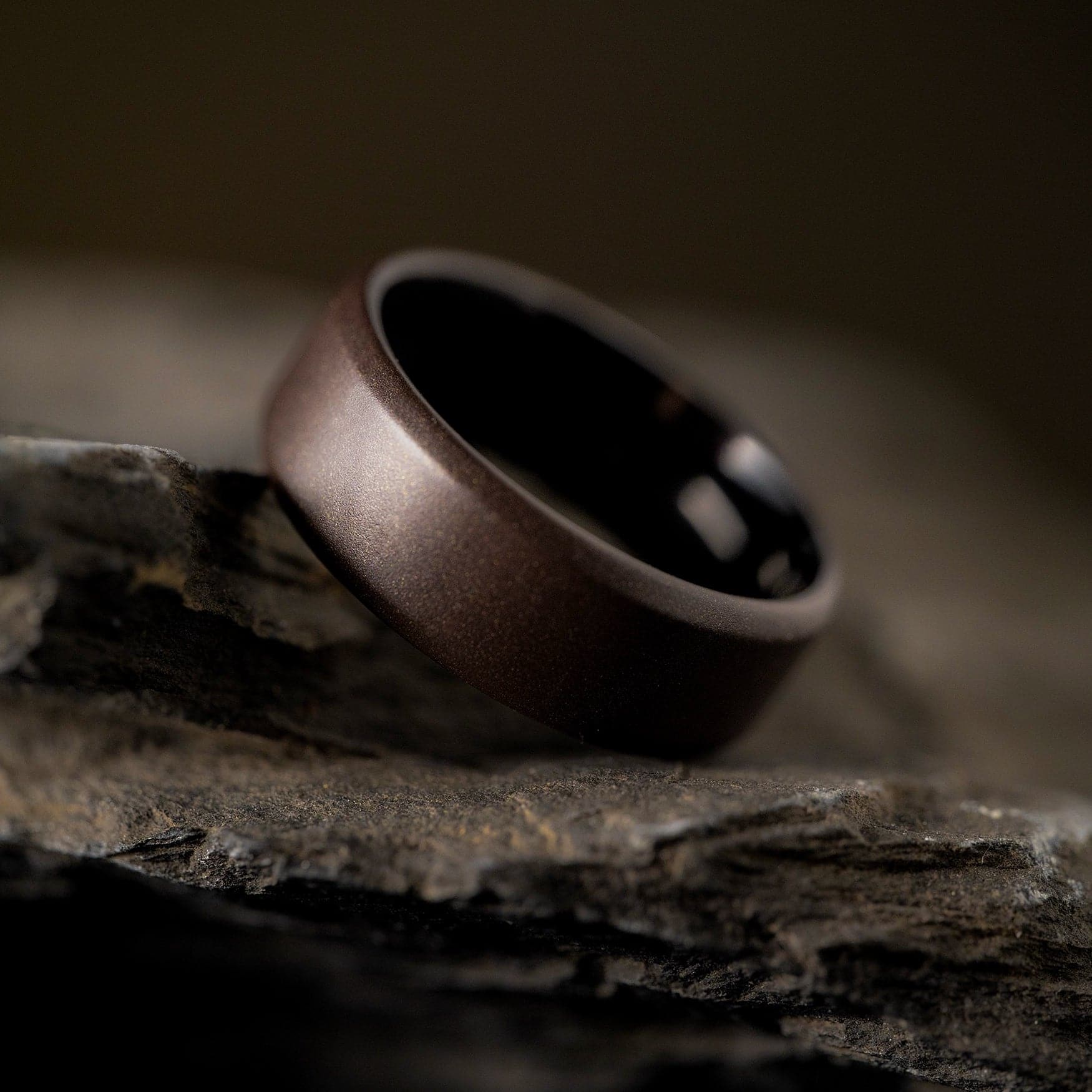 The Gilded - Black Ceramic Ring | Manly Bands