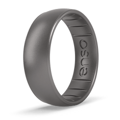 Elements Classic Silicone Ring - Platinum