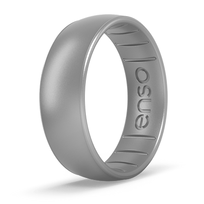 Elements Classic Silicone Ring - Silver - Men's Wedding Rings - Manly Bands