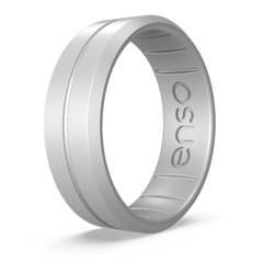 Elements Contour Silicone Ring - Silver