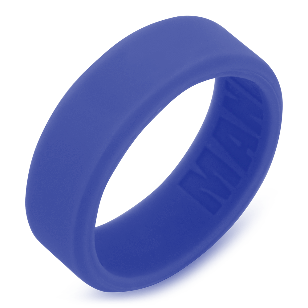 Royal Blue colored Silicone band - Men's Wedding Rings - Manly Bands