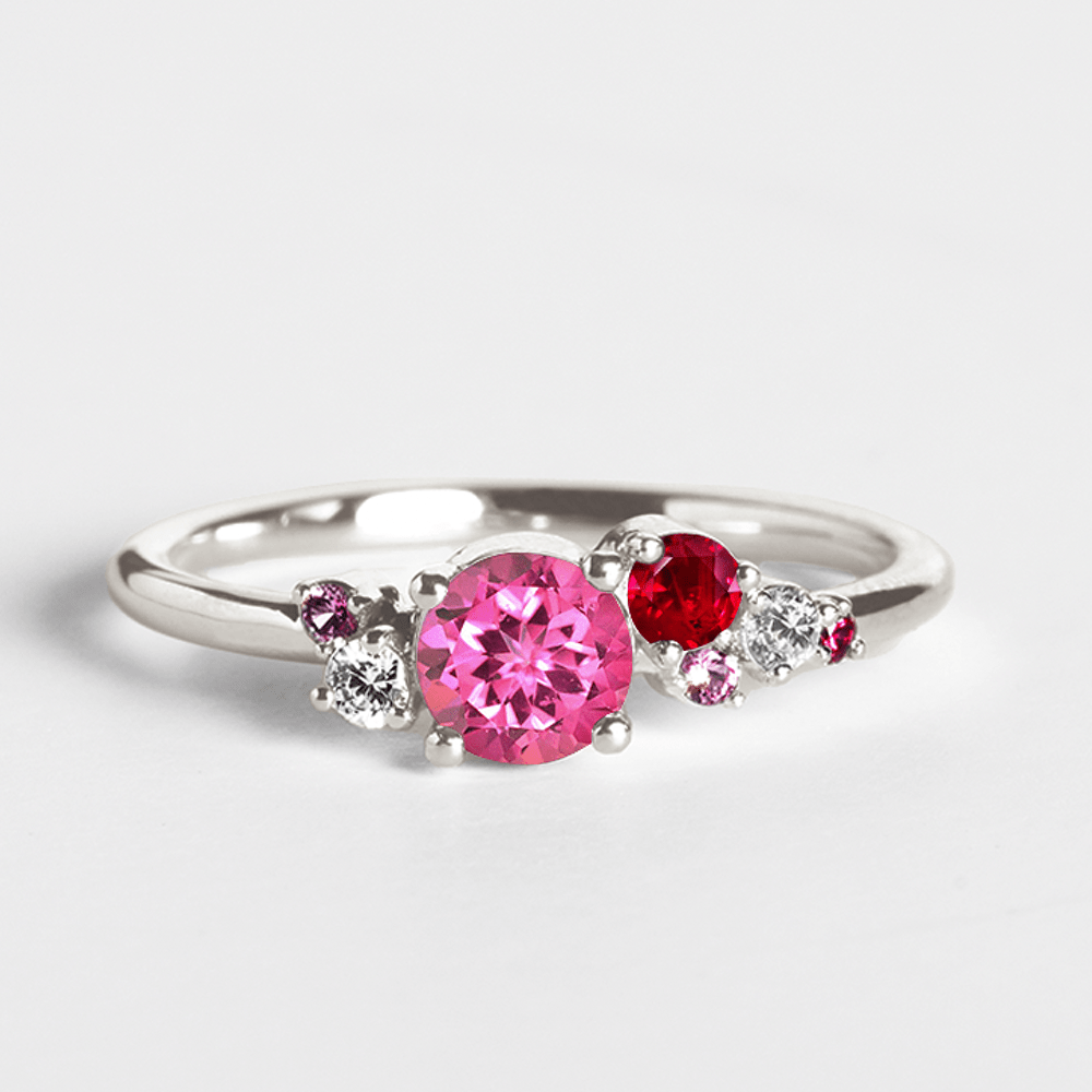The Reese - Pink Topaz - Men's Wedding Rings - Manly Bands